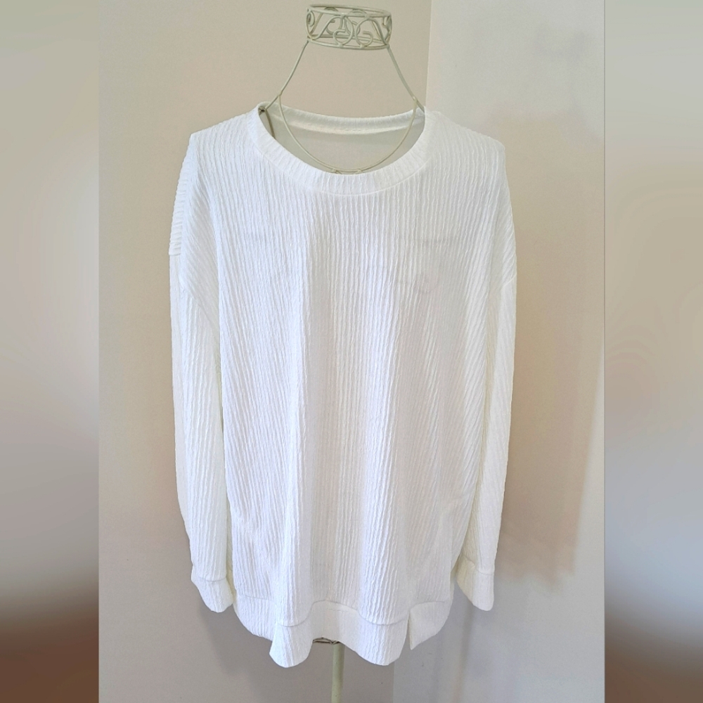 New! Shein Women's Cottagecore Neutral Fairycore Lightweight Blouse, Size 2XL.